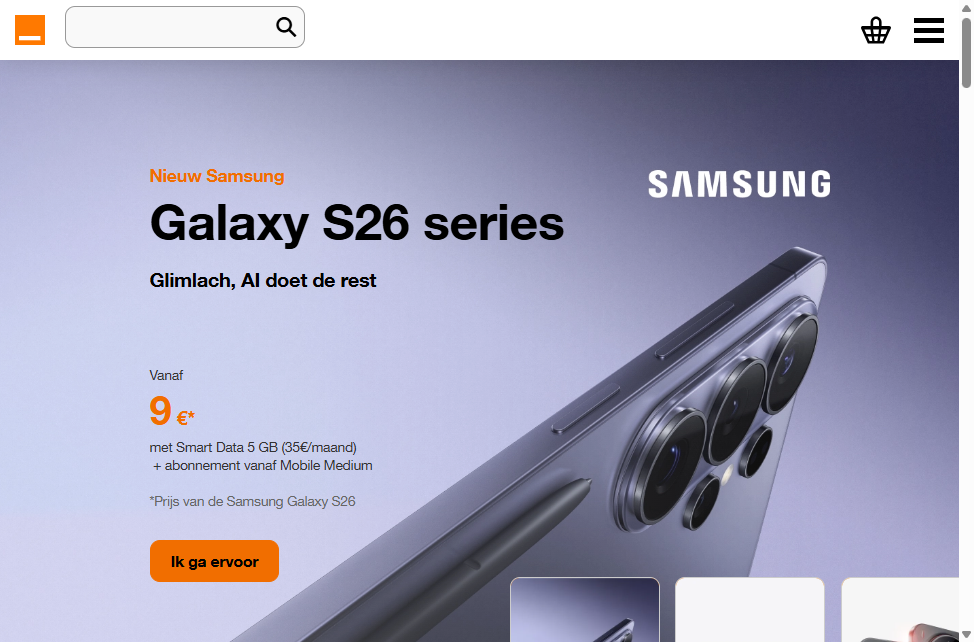 Orange screenshot
